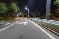 Chicago at Night: Urban Street Light Illuminates the City