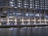 Chicago Night View of Modern Architecture 001