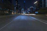 Nighttime Cityscape in Chicago, Illinois