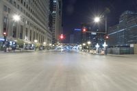 Chicago Nighttime Cityscape Skyline