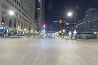 Chicago Nighttime Cityscape Skyline