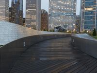 Chicago Nighttime: Cityscape Reflecting in the Water