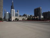 Chicago Skyline: Clear Sky Over the City