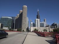 Chicago Skyline: Clear Sky Day in the City