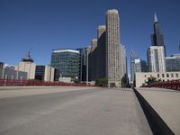 Chicago Skyline: Clear Sky Day in the City