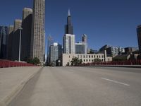 Chicago Skyline: Clear Sky Day in the City