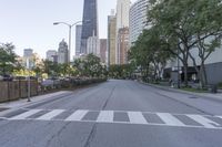Chicago Skyline at Dawn Cityscape 002
