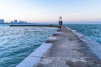 Chicago Skyline at Dawn Over Lake Michigan