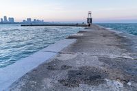 Chicago Skyline at Dawn over Lake Michigan