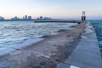 Chicago Skyline at Dawn Over Lake Michigan