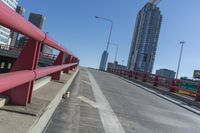Chicago Skyline at Daytime with Urban Transportation and Skyscrapers