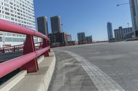 Chicago Skyline at Daytime with Urban Transportation and Skyscrapers