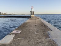 Chicago Skyline in Illinois: Coastal Sunset View