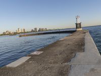 Chicago Skyline in Illinois: Coastal Sunset View