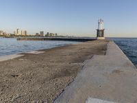 Chicago Skyline in Illinois: Coastal Sunset View