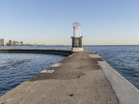 Chicago Skyline in Illinois: Coastal Sunset View