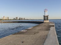 Chicago Skyline in Illinois: Coastal Sunset View