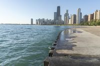 Chicago Skyline and River on a Sunny Day