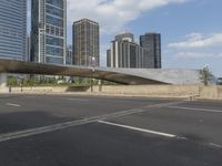 Chicago Skyscraper and Highway Cityscape