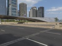 Chicago Skyscraper and Highway Cityscape