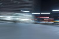 Chicago USA Nighttime Skyline with Metal Structures