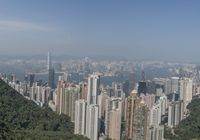 China and Hong Kong Cityscape: An Aerial View