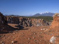 China Landscape: Mountains in National Park 001