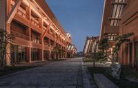 there are many modern buildings that look very unique, but dark red and black color