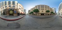 a picture of a city and its surroundings in 360 - art mode image is very different
