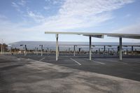 City Architecture: Daytime View of a Parking Lot