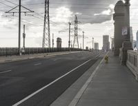 City Dawn: Road Architecture and Skyline