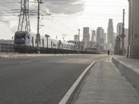 City Dawn: Road Architecture and Skyline