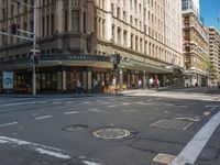 the intersection has been empty, but the crosswalks are still open to traffic