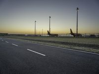 City Landscape at Dawn: A Glimpse of the Horizon