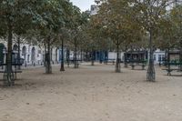 City Landscape at Dawn in Paris, France