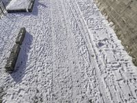 City Landscape with Frozen Water and Urban Design