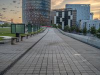 City Life in Barcelona: Dawn and Clouds