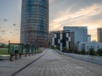 City Life in Barcelona: Dawn and Clouds