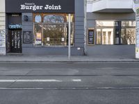 a large burger joint is shown in the city square area of the town of st petersburg