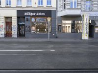 a large burger joint is shown in the city square area of the town of st petersburg