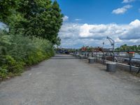 City Life in Berlin: Pier Views of the River Canal