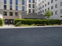 City Life in Berlin: Residential Area with Asphalt