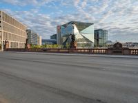 City Life in Germany: Dawn on the Bridge