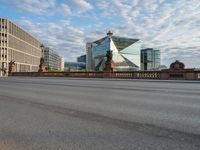 City Life in Germany: Dawn on the Bridge