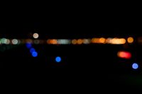 City Night: Traffic Lights and Neon Light