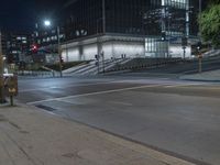 City Nighttime Street Light Infrastructure 001