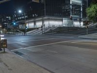 City Nighttime Street Light Infrastructure 002