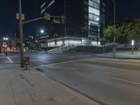 City Nighttime Street Light Infrastructure