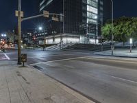City Nighttime Street Light Infrastructure 004
