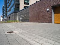 City Parking Lot: A Blend of Brickwork and Urban Design